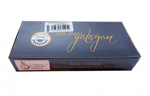 Marka Aslan Kara Özel Yapım Çakı Paduk - 4