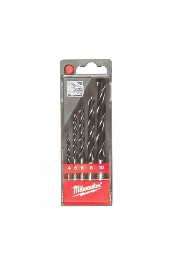 Milwaukee Ahşap Matkap Ucu (DIN7487E) 5li Set