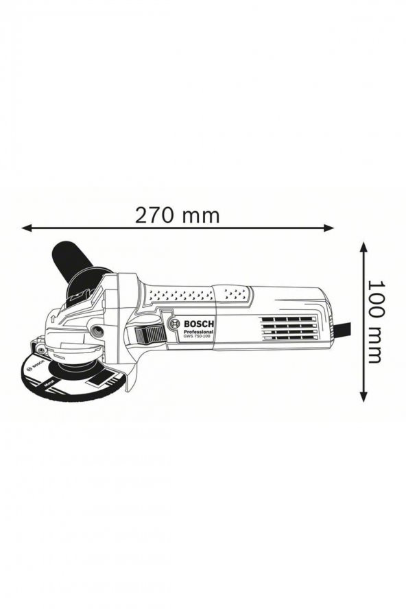 Bosch Gws 750S Avuç Taşlama 750W-115 0601394120 - 2