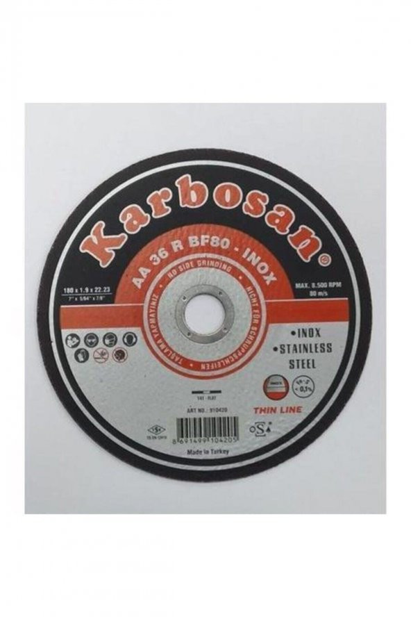 KARBOSAN Metal Kesici 180x1,9x22,23 Mm