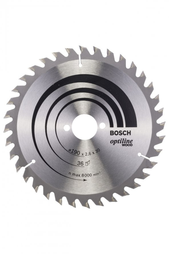 Bosch Optiline Wood 19030 Mm 36 Diş Daire Testere Bıçağı