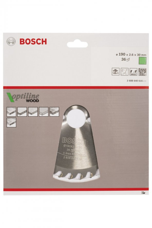 Bosch Optiline Wood 19030 Mm 36 Diş Daire Testere Bıçağı - 2