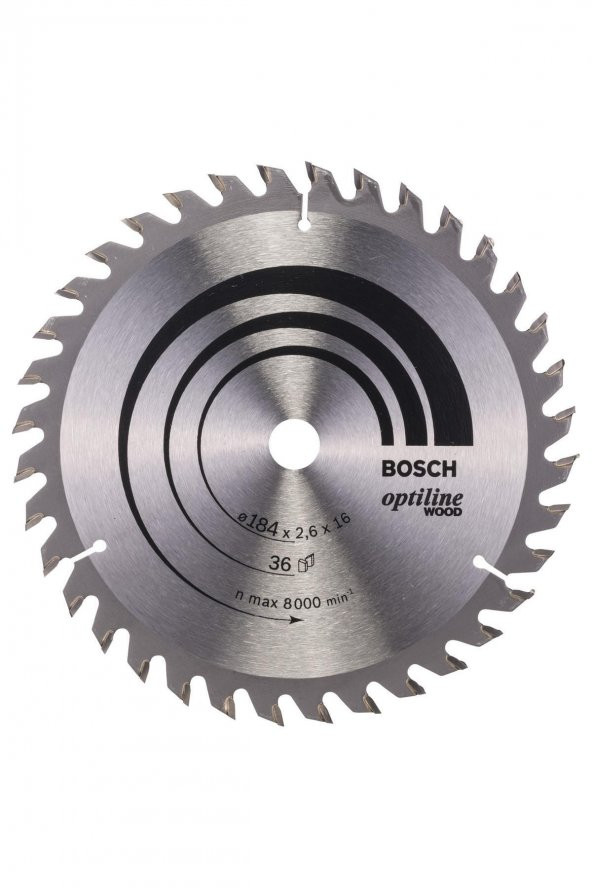 Bosch Optiline Wood 18416 Mm 36 Diş Daire Testere Bıçağı - 2608640818