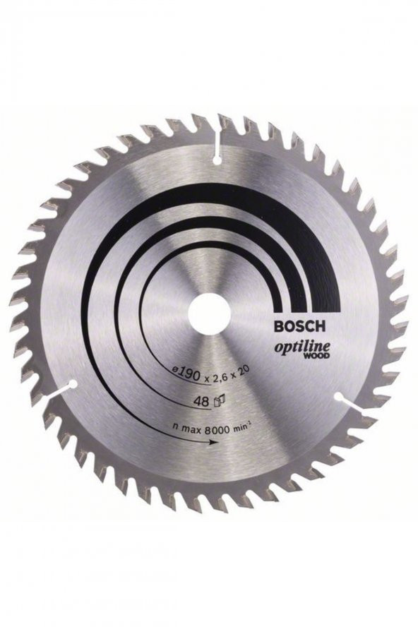 Bosch Optiline Wood 1902016 mm 48 Diş Daire Testere Bıçağı