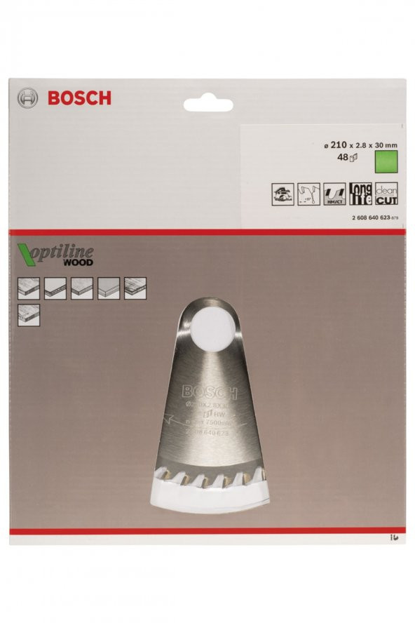 Bosch Optiline Wood 21030 Mm 48 Diş Daire Testere Bıçağı - 2608640623 - 2