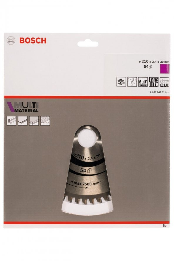 Bosch Multimaterial 21030 Mm 54 Diş Daire Testere Bıçağı - 2608640511 - 2