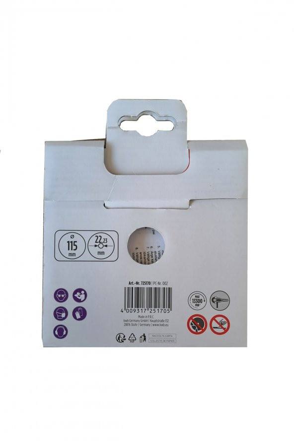 Kwb 725170 Classıc Elmas Kesici 115x22,33 Mm - 4