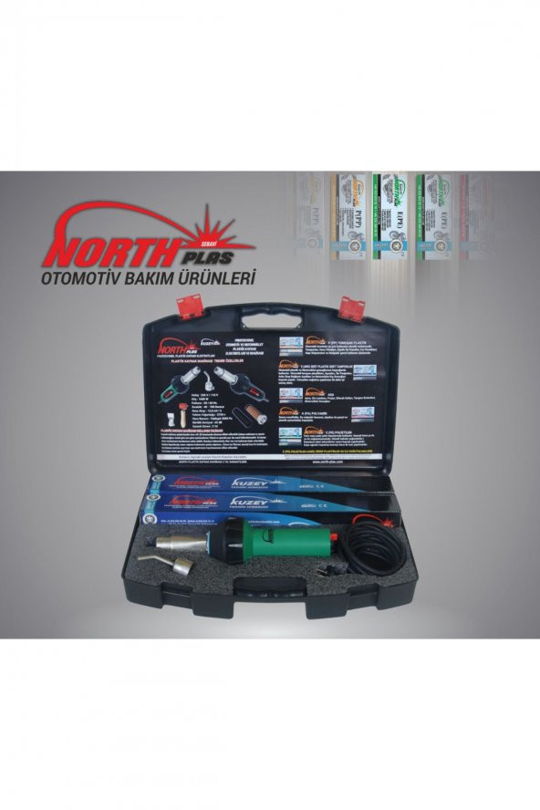 NORTH PLAS Plastik Kaynak Makinası Seti 1600w - 2
