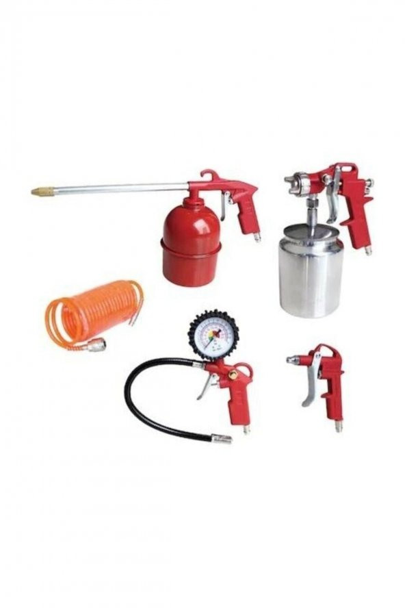 Attlas Atlas Hava Tabancası Kompresör Seti 5 Li ürün görseli 1