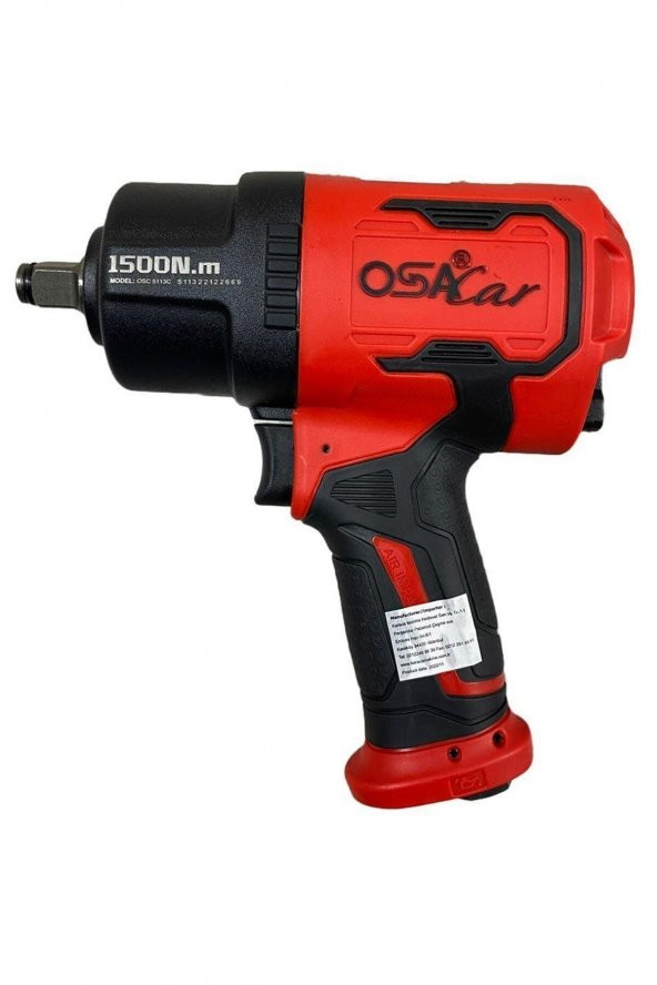 osacar OSC 5113C 12 Kırmızı Havalı Kompozit Somun Sökme Makinesi