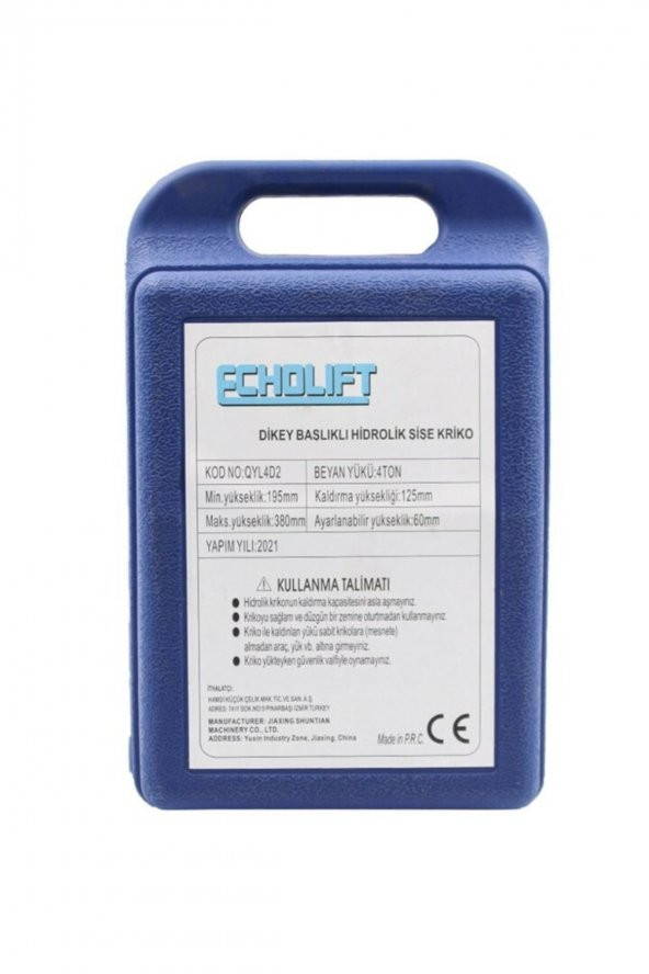 Echolift Şişe Kriko 6 Ton - 3