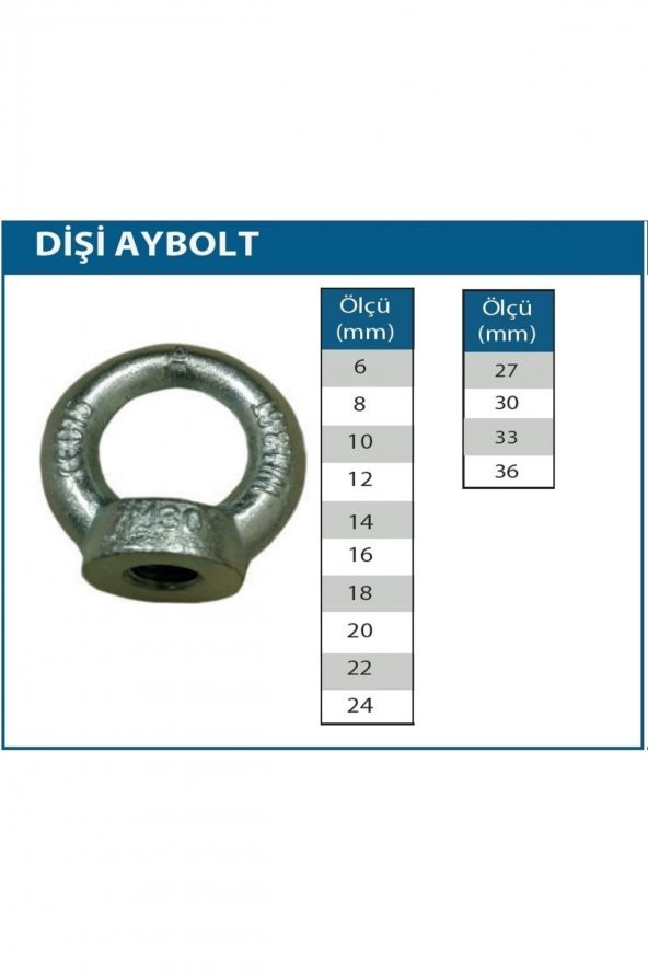 Marka Dişi Aybolt 6 Mm 1 Adet - 3
