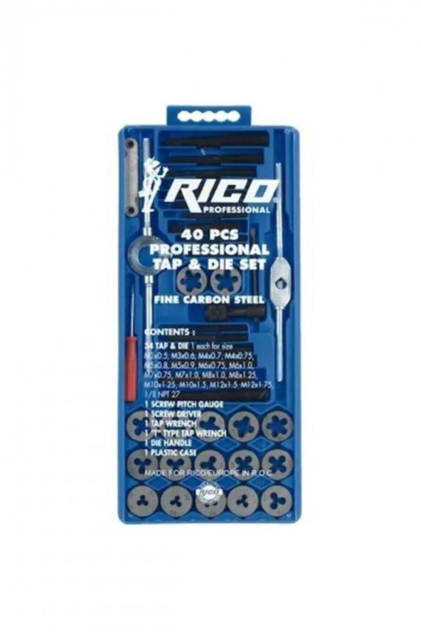 Rico 40 Parça Pafta Kılavuz Seti