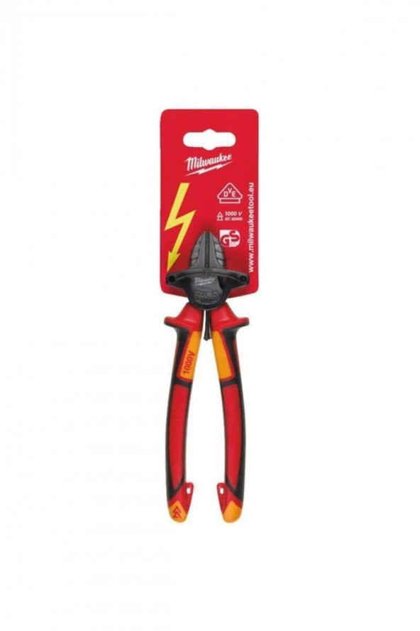 Milwaukee T4932464568 Ağır Hizmet Tipi Vde Elektrikçi, Izoleli Yan Keski 180mm - 2