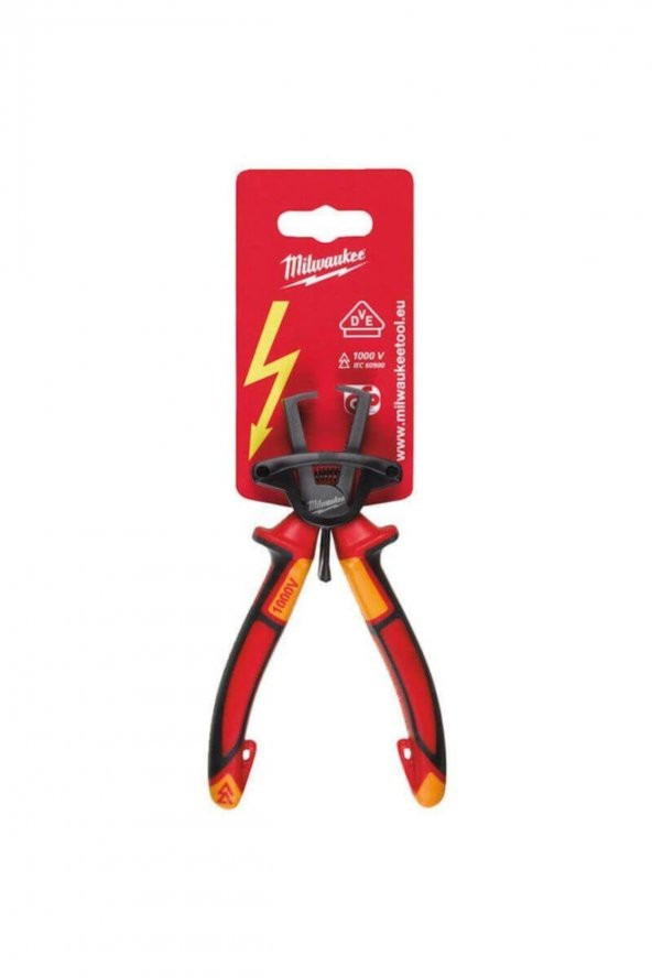 Milwaukee T4932464573 Ağır Hizmet Tipi Vde Elektrikçi, Izoleli Kablo Sıyırma 160mm - 4