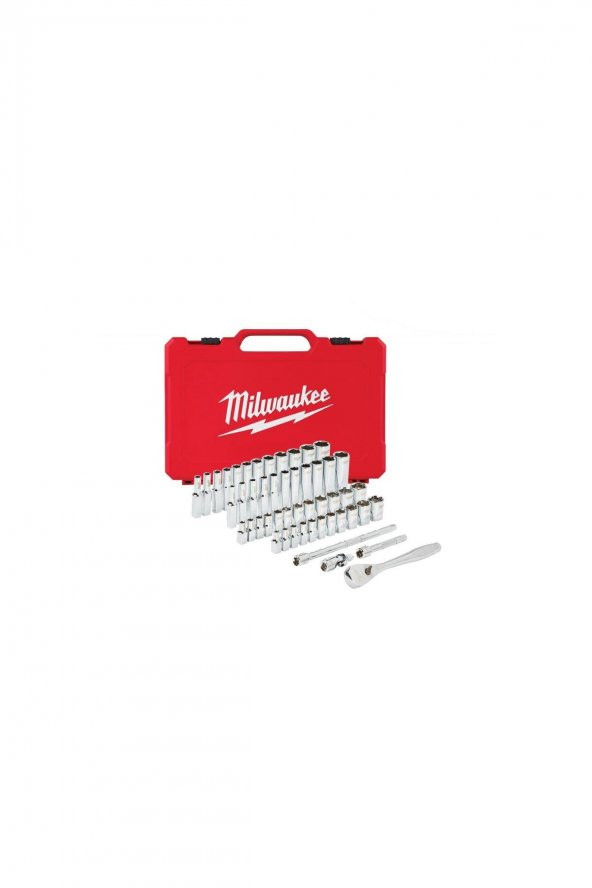 Milwaukee Ağır Hizmet Tipi Cırcır Lokma Takımı ¼” 50 Parça T4932464944