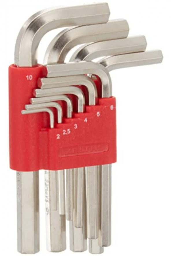 İzeltaş 4900 Allen Anahtar Takım Altı Köşe 10 Parça