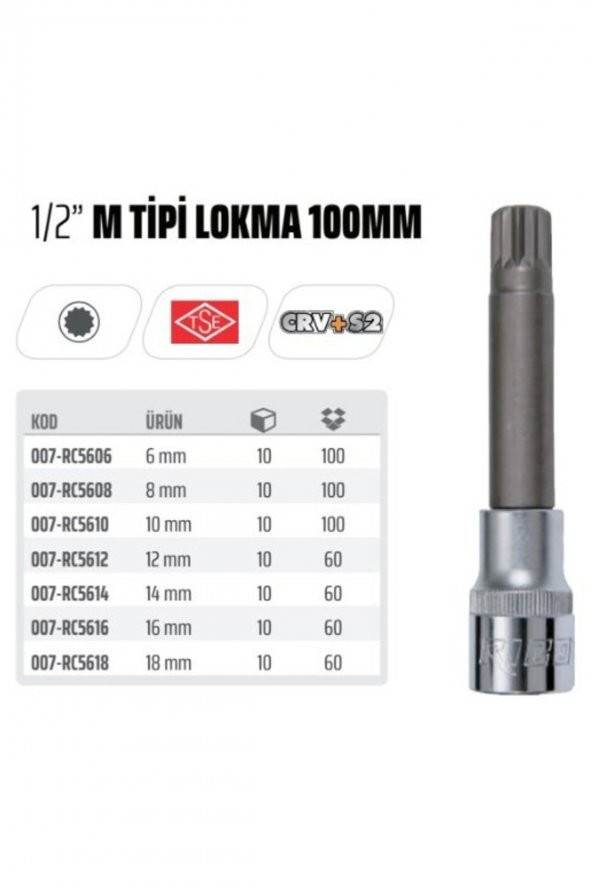 Rico M Tipi Lokma 100 Mm 12 Mm Rc5614 - 2