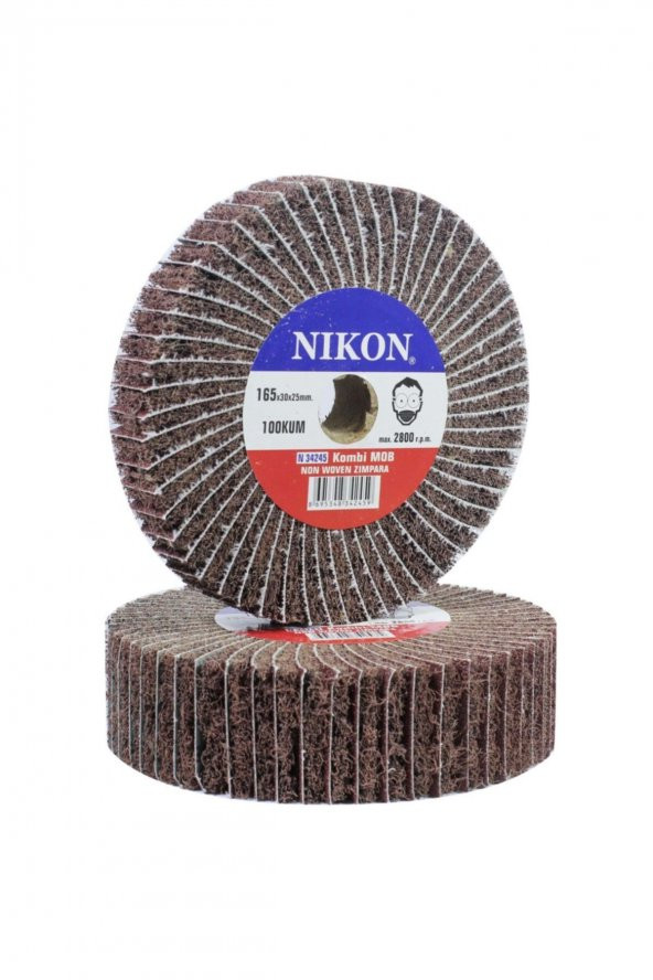 NİKON Kombi Keçe Mop Zımpara 100 Kum 165x50x25 Mm - 2