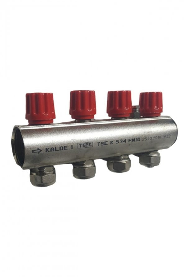 KALDE Kendinden 1 Vanalı Kollektör Kırmızı 4 Lü (1 Adet) - 2