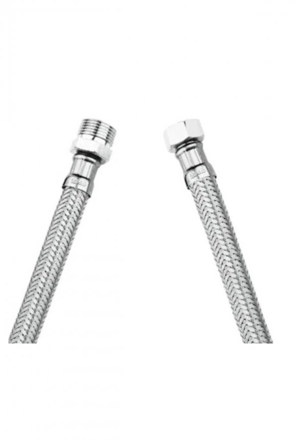 Marka 38 Erkek - 38 Dişi Çelik Flex Bağlantı Hortum 30 Cm - 2