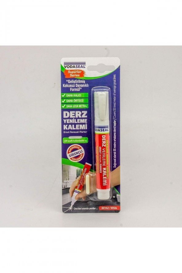 Vodaseal Kokusuz Suya Dayanıklı Hızlı Kuruyan Derz Kalemi