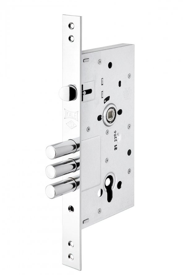KALE Monoblok Çelik Kapı Kilidi Krom 252r Gövde Snc Barelli 3 Anahtarlı