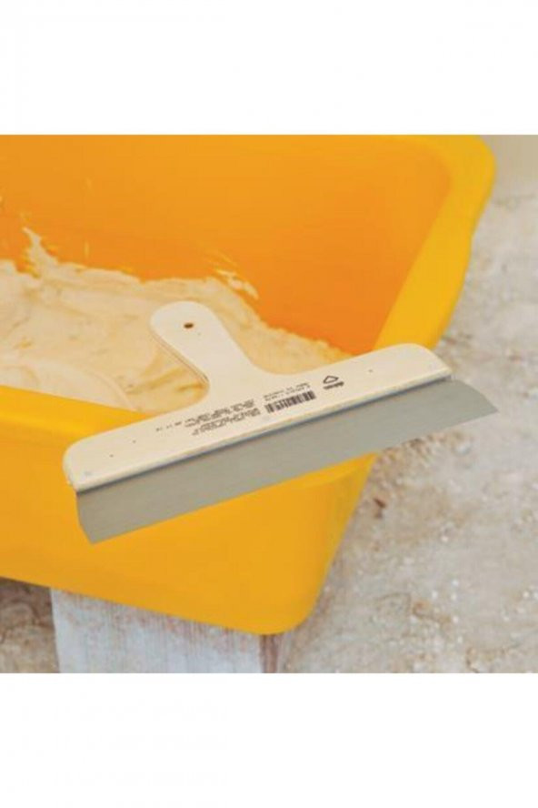Dekor Eğri Saplı Ispatula Ahşap Saplı Yay Çeliği 30cm - 2