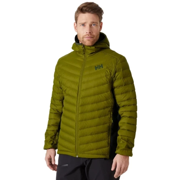 Helly Hansen Verglas Hooded Down Hybrid Insulator Jacket Erkek Mont HHA.63007.461 Yeşil