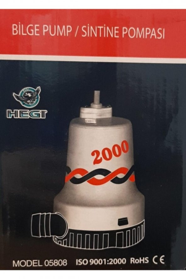 BİLGE PUMP Sintine Pompası 2000 12 V Hegi Wwb-05808 - 3