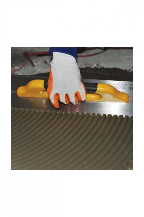 Dekor 234 Seramik Malası Plastik Saplı Yay Çeliği 50 Cm 8x8 Diş