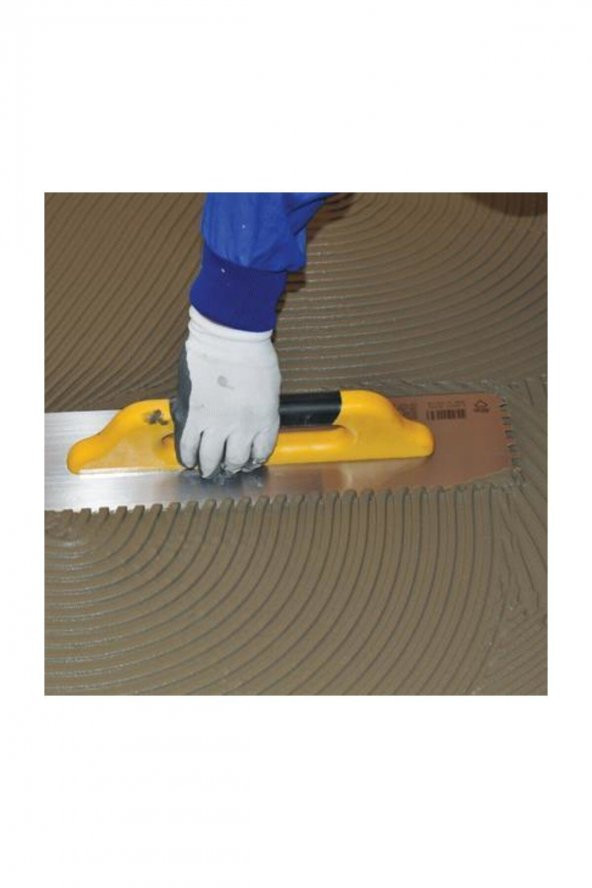 Dekor 234 Seramik Malası Plastik Saplı Yay Çeliği 50 Cm 8x8 Diş - 4