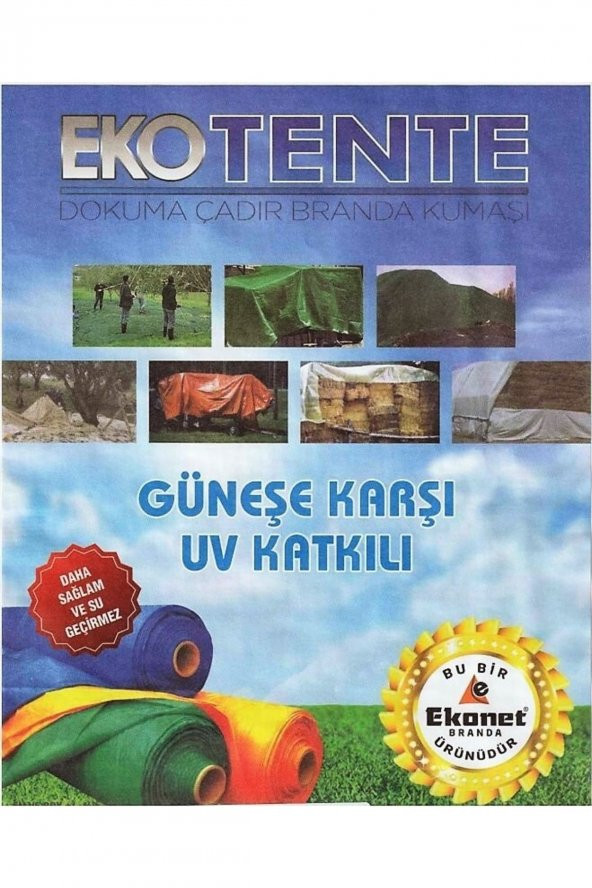 EKOTENTE BRANDA Ekotente Çadır Bezi Branda Ebatlı 8x15 Mt - 4