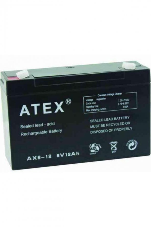 ATEX Akü 6v 12ah