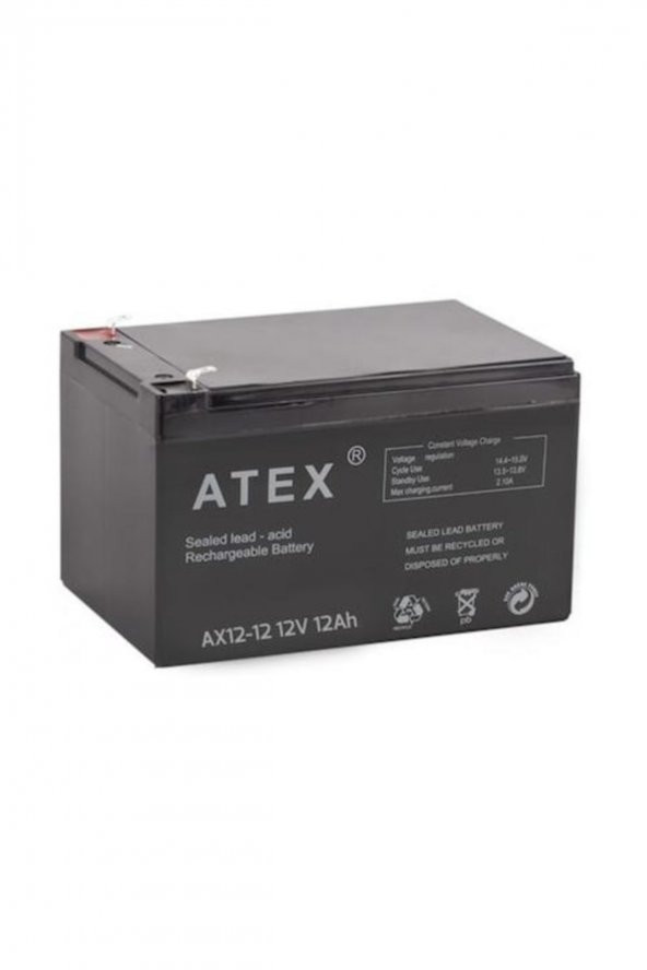 Ataba Atex 12v 12ah Akü  (151x98x95x100) Aku-18195