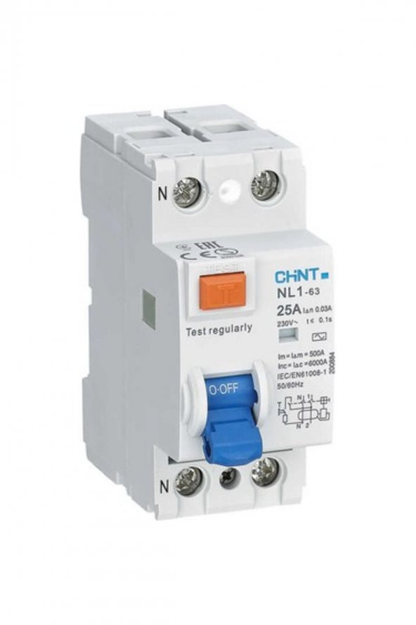 CHİNT ELECTRİC Chint Nl1 Serisi Ac Tipi 2x40a Kaçak Akım Rölesi 6ka 300ma 200219