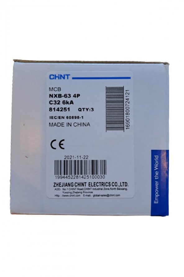 chint W Otomat 4p C32 6ka Nxb-63 814251 - 2