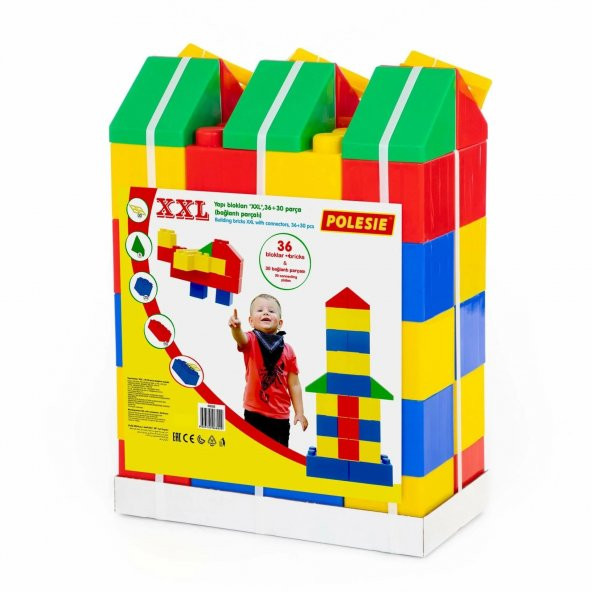 Yapı blokları "XXL", 36+30 parça (bağlantı parçalı) - 5