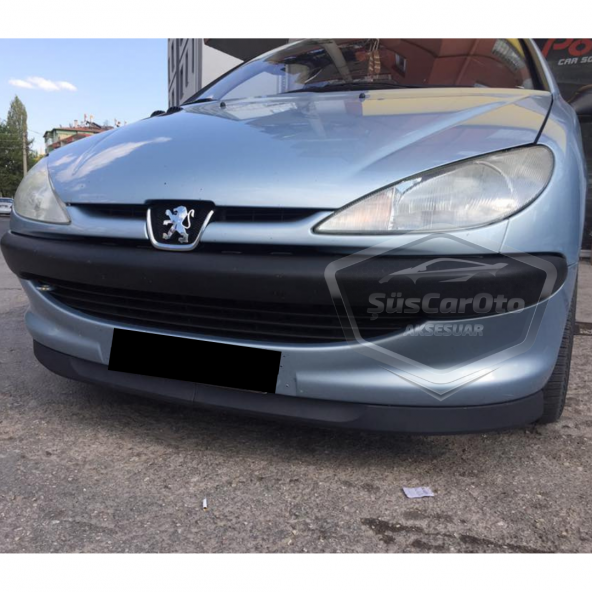 Peugeot 206 206+ 1998-2012 Uyumlu Üniversal Astra H lip Esnek Ön Lip 2 Parça Tampon Altı Dil Karlık Ön Ek - 10