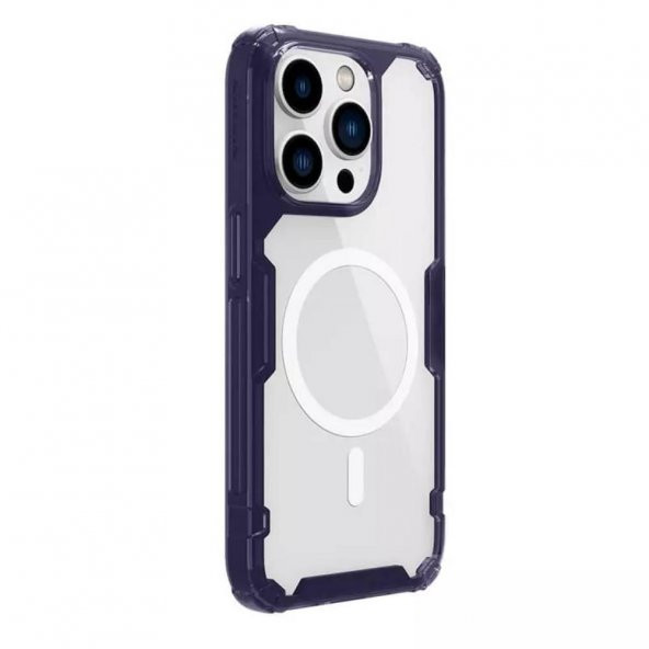 Nillkin TPU Pro Manyetik iPhone 14 Pro Uyumlu Kılıf - Koyu Mor - 2