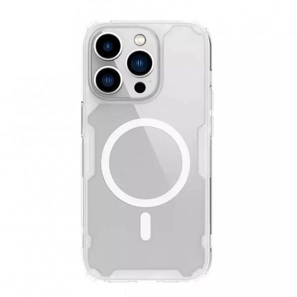 Nillkin TPU Pro Manyetik iPhone 14 Pro Max Uyumlu Kılıf - Beyaz
