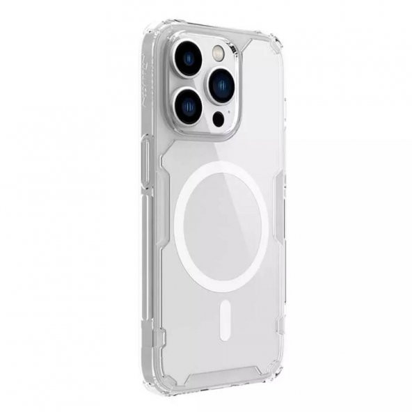 Nillkin TPU Pro Manyetik iPhone 14 Pro Max Uyumlu Kılıf - Beyaz - 2