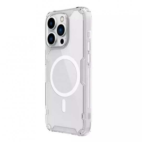 Nillkin TPU Pro Manyetik iPhone 14 Pro Max Uyumlu Kılıf - Beyaz - 3