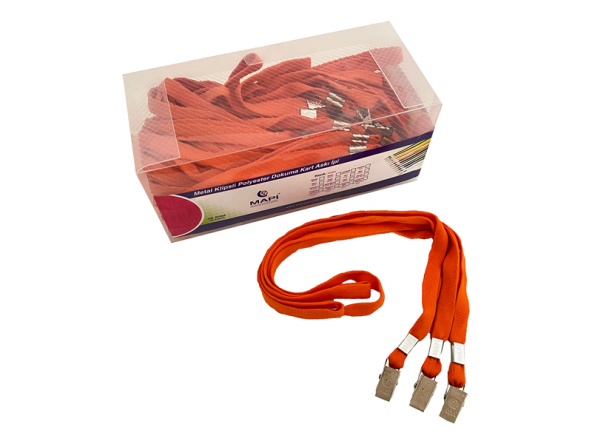 MAPİ KLİPSLİ-POLYESTER DOKUNMA K. ASKI İPİ TURUNC 50Lİ PAKET