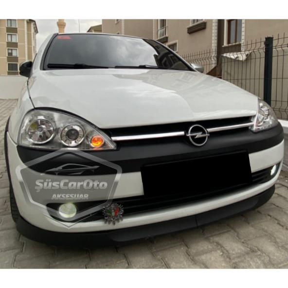 Opel Corsa C 2000-2006 Uyumlu Üniversal Astra H lip Esnek Ön Lip 2 Parça Tampon Altı Dil Karlık Ön Ek - 2