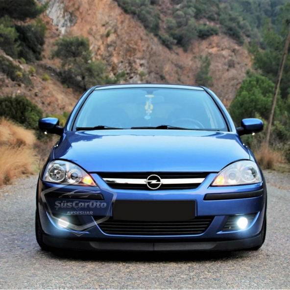 Opel Corsa C 2000-2006 Uyumlu Üniversal Astra H lip Esnek Ön Lip 2 Parça Tampon Altı Dil Karlık Ön Ek - 3