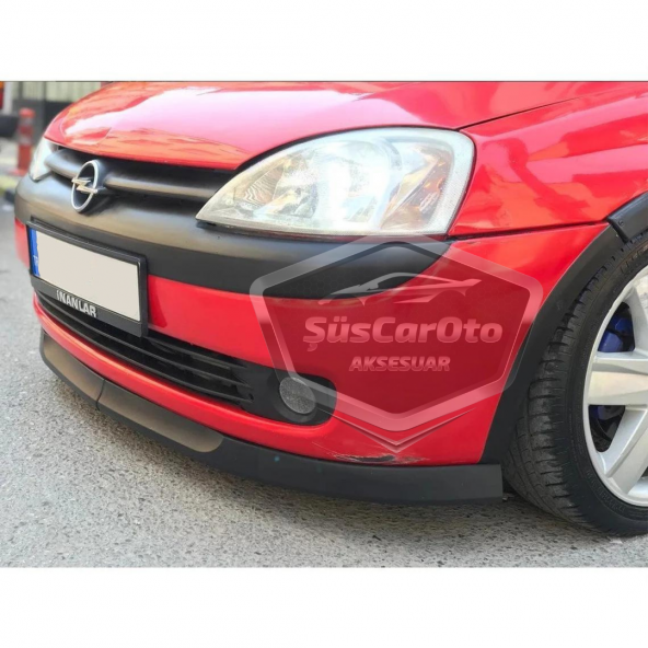 Opel Corsa C 2000-2006 Uyumlu Üniversal Astra H lip Esnek Ön Lip 2 Parça Tampon Altı Dil Karlık Ön Ek - 5