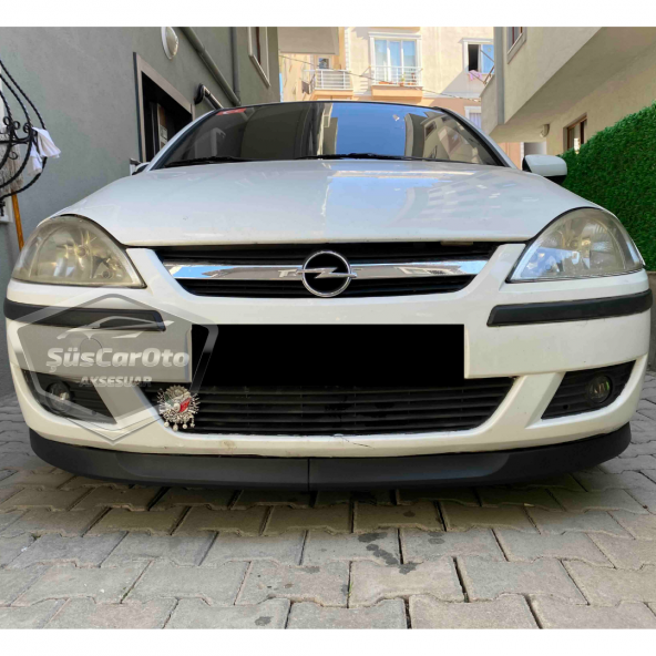 Opel Corsa C 2000-2006 Uyumlu Üniversal Astra H lip Esnek Ön Lip 2 Parça Tampon Altı Dil Karlık Ön Ek - 6