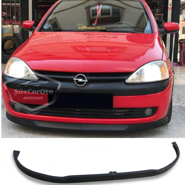 Opel Corsa C 2000-2006 Uyumlu Üniversal Astra H lip Esnek Ön Lip 2 Parça Tampon Altı Dil Karlık Ön Ek - 9