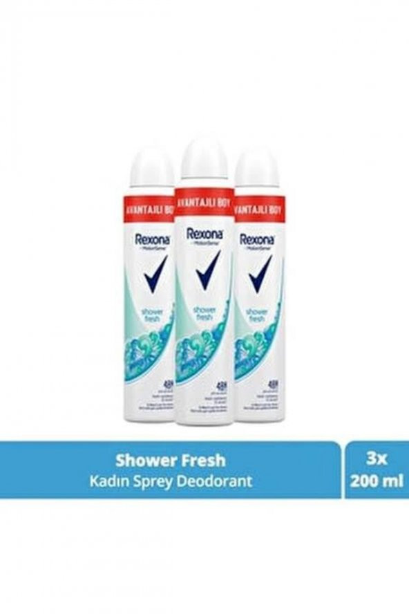 Rexona    Kadın Deodorant Sprey Shower Fresh 200 ml X3 SET.UNİ.959